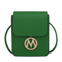 Green Solid MKF Collection Skylar Vegan Leather Women’s Crossbody Bag by Mia K