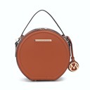 Cognac Brown Faux Snake Embossed MKF Collection Mallory Crossbody by Mia K.