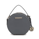 Charcoal Gray Faux Snake Embossed MKF Collection Mallory Crossbody by Mia K.