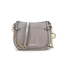 Pewter Solid MKF Collection Raelynn Vegan Leather Shoulder Bag by Mia K.