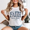  Faith Over Fear Christian T-Shirt, Faith Shirt for Women, Inspirational Graphic Tee