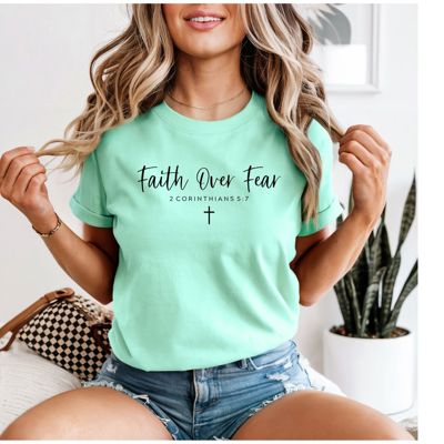 Faith Christian T-Shirt, Minimalist Faith Shirt for Women, Faith Graphic Tee, Inspirational Christian Apparel