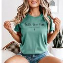  Faith Christian T-Shirt, Minimalist Faith Shirt for Women, Faith Graphic Tee, Inspirational Christian Apparel
