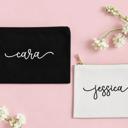  Personalized Canvas Cosmetic Bag, Custom Cosmetic Bag - Ideal for Travel, Stylish & Durable, Organizer
