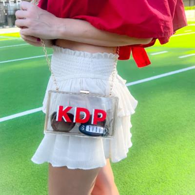 Monogrammed Clear Stadium Bags, Personalized Graduation Gift, Team Color Game Day Bag, Clear Game Day Bag, Concert Bag, Crossbody Bag