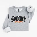  Spooky Season Embroidered Sweatshirt, Unisex Halloween Crewneck, Women's Halloween Gift, Trick-Or-Treat