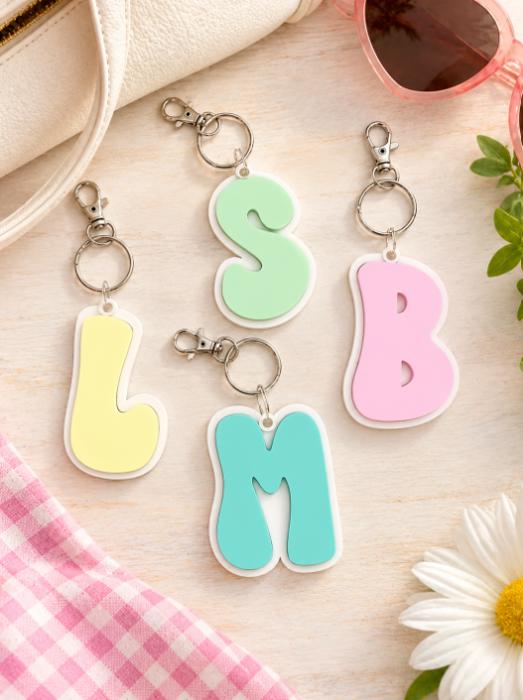 Personalized Acrylic Bag Tag | Custom Name Backpack & Luggage Tag