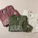  Mama Sweatshirt with Names on Sleeve, Gift for Mom, Mothers Day Gift
