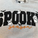  Spooky Season Embroidered Sweatshirt, Unisex Halloween Crewneck, Women's Halloween Gift, Trick-Or-Treat