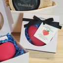  Thank you gift - Heart Gift Set - Bath Bomb with Lip Balm - Teacher Gift - Thankful Gift - Thank You Gift - Gift Set - Bath Bomb - Lip Balm