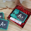  Thank you for being an A+ Teacher gift - Chalkboard Gift Set - Bath Bomb with Lip Balm - Teacher Gift - Thankful Gift - Thank You Gift - Gift Set - Bath Bomb - Lip Balm