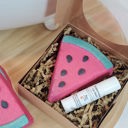  You Are One In A Melon Thank you gift - Watermelon Gift Set - Bath Bomb with Lip Balm - Teacher Gift - Employee Gift - Coworker Gift - Friend Gift - Thankful Gift - Thank You Gift - Gift Set