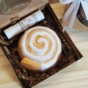  Thank you for your dedication gift - Cinnamon Roll Gift Set - Bath Bomb with Lip Balm - Teacher Gift - Employee Gift - Coworker Gift - Friend Gift - Thankful Gift - Gift Set - Bath Bomb - Lip Balm