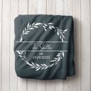 Slate Personalized Plush Throw Blanket