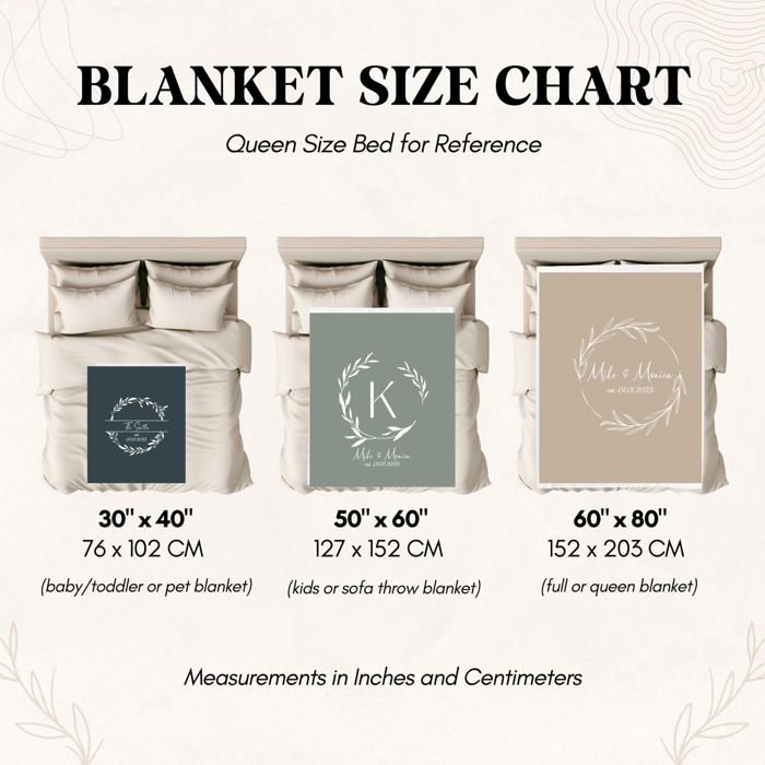 Personalized Plush Throw Blanket