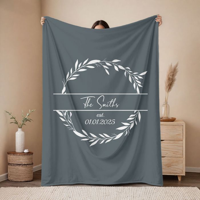 Personalized Plush Throw Blanket