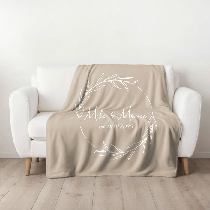 Personalized Plush Throw Blanket