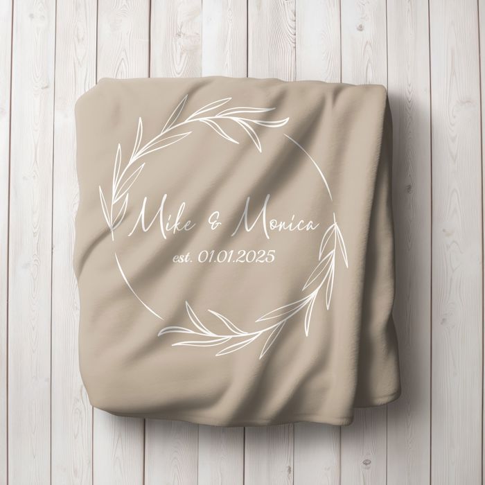 Personalized Plush Throw Blanket