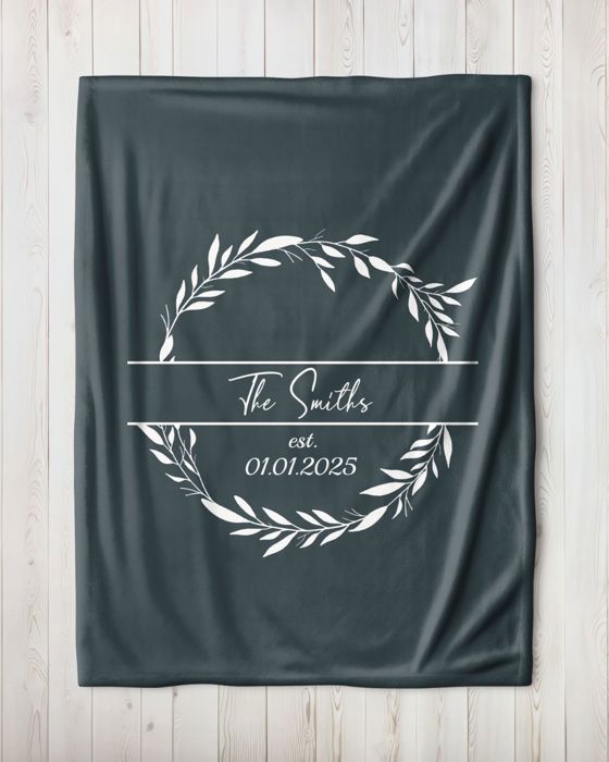 Personalized Plush Throw Blanket