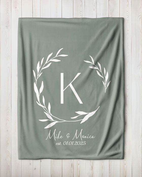 Personalized Plush Throw Blanket