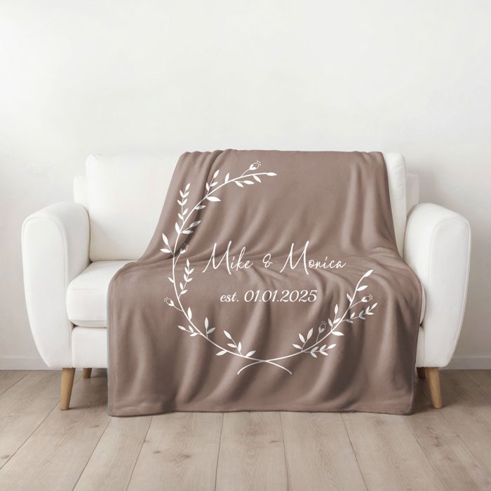 Personalized Plush Throw Blanket