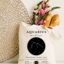  Aquarius Zodiac Sign Organic Tote
