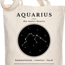  Aquarius Zodiac Sign Organic Tote