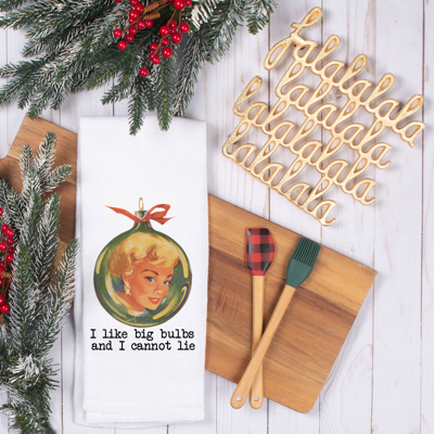 Big Bulbs Tea Towel