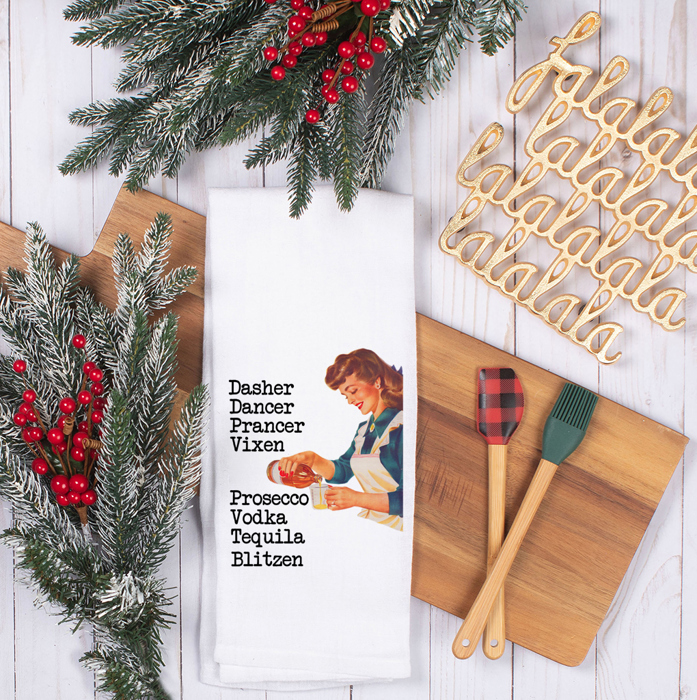 Dansher Dancer Blitzen Tea Towel