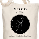  Virgo Zodiac Sign Organic Tote