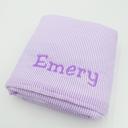 Purple Personalized Gingham Towel, Kids Embroidered Towel, Toddler Seersucker Bath Towel, Kids Beach Towel, Children's Monogram Beach Towel