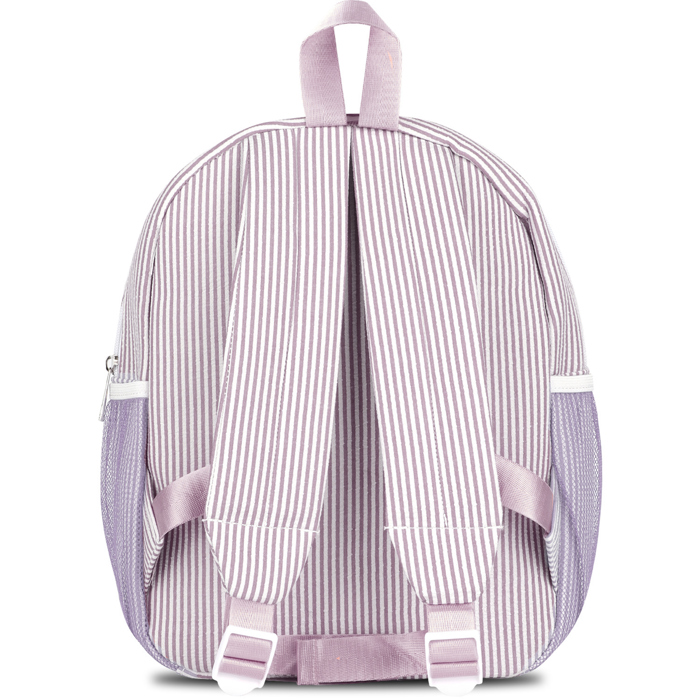 Personalized Seersucker Backpack Cute Baby Bag Backpack –Back To Schoo Preschool Kindergarten Toddler Backpack for Boys and Girls 
