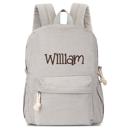 Gray Personalized Corduroy Backpack Cute Baby Bag Backpack –Back To School Preschool Kindergarten Toddler Backpack for Boys and Girls