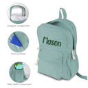 Green Personalized Corduroy Backpack Cute Baby Bag Backpack –Back To School Preschool Kindergarten Toddler Backpack for Boys and Girls