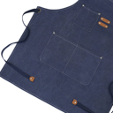 Navy Personalized Canvas Apron, Custom Gift for Men, Dad, Father's Day-Mother's Day- Bartender's Apron, Personalized Embroidered Apron For Him- Barbeque Apron