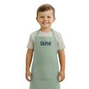 Mint Personalized Kids Apron with Embroidered Name- Chef Costume for Kids- 100%  Linen Kids Aprons Art Painting  Cooking Birthday Party