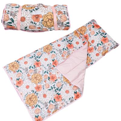 Toddler Nap Mat with Pillow and Blanket Kids Sleeping Bag for Boys and Girls Napmat with Custom Name Preschool Daycare