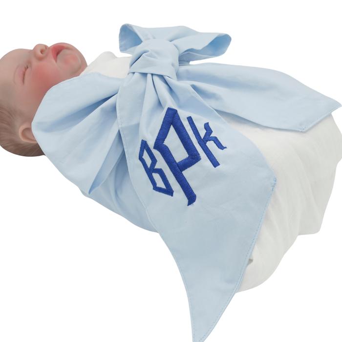 Personalized Newborn Swaddle Sash-Soft Cotton Maternity Sash with Big Bowknot - Custom Sash for Baby Girls & Boys-Newborn Photography Pink