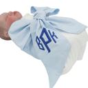 Blue Personalized Newborn Swaddle Sash-Soft Cotton Maternity Sash with Big Bowknot - Custom Sash for Baby Girls & Boys-Newborn Photography Pink