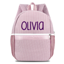 Pink Personalized Seersucker Backpack Cute Baby Bag Backpack –Back To Schoo Preschool Kindergarten Toddler Backpack for Boys and Girls 