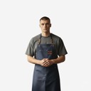 Navy Personalized Canvas Apron, Custom Gift for Men, Dad, Father's Day-Mother's Day- Bartender's Apron, Personalized Embroidered Apron For Him- Barbeque Apron