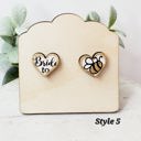  Hand Painted Bride to Bee Studs | Bridal Shower