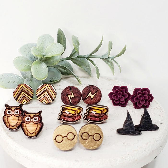 Hand Painted Wizard Studs | 15 Styles