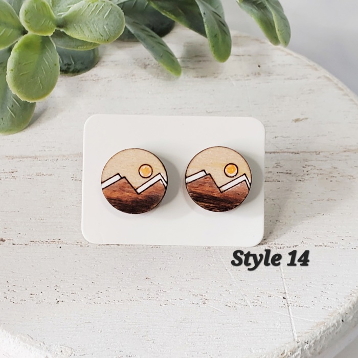 Hand Painted Wizard Studs | 15 Styles