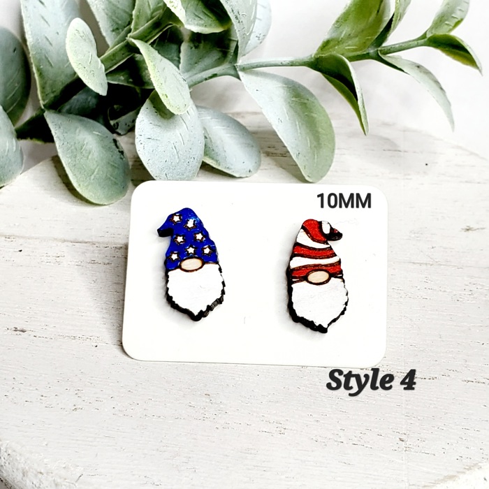 Hand Painted Americana Studs | 30 Styles