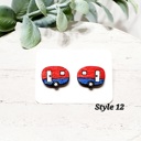  Hand Painted Americana Studs | 30 Styles