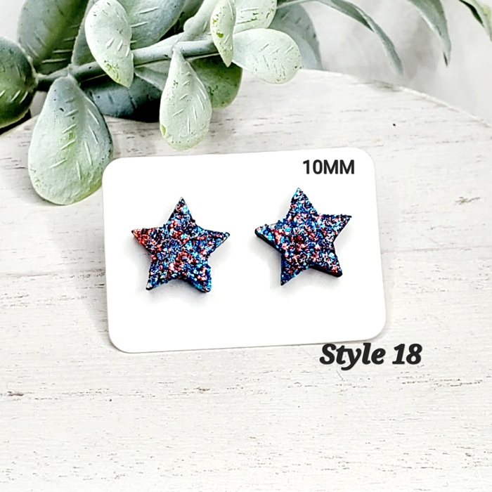 Hand Painted Americana Studs | 30 Styles