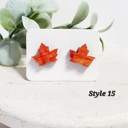 Style 15 - Maple Leaves Fall Studs | 25 Styles