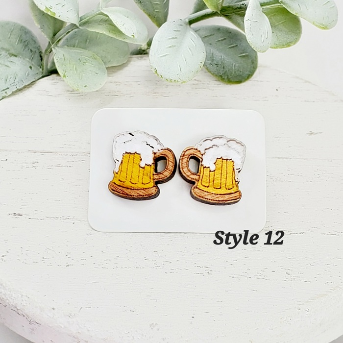 Hand Painted Wizard Studs | 15 Styles