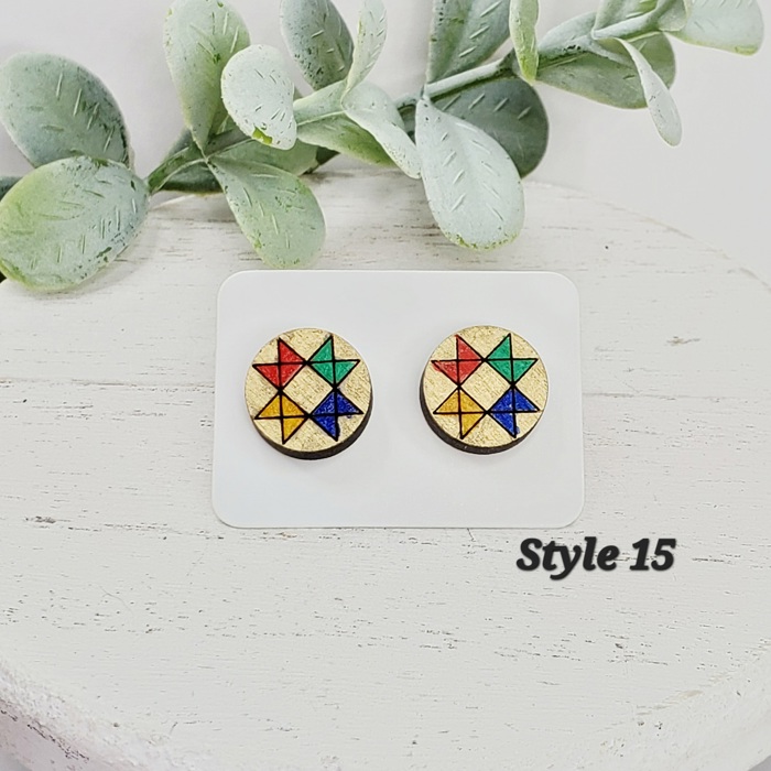 Hand Painted Wizard Studs | 15 Styles
